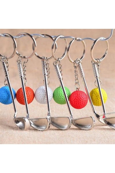 UCUZTEKNO Stylish Keychain Pendant Bag Ornament Golf Keychain with Realistic ...