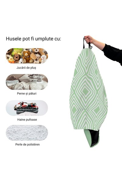 Updeco Husa exterioara Puf Bean Bag tip Para XL, fara umplutura, impermeabil,...