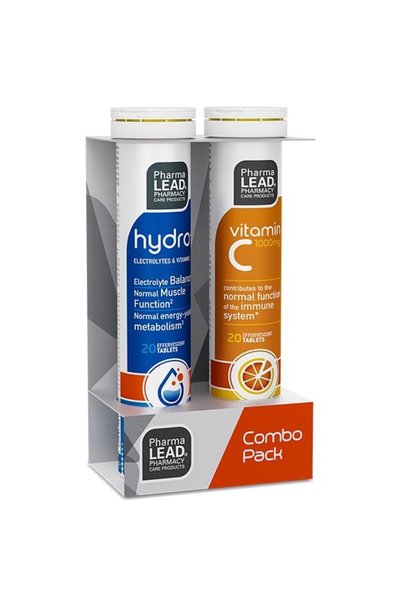 PharmaLEAD PPHARMALEAD Συνδυαστική Συσκευασία Hydro+ & Βιταμίνη C 1000mg 2x20...