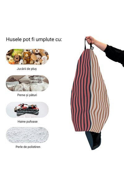 Updeco Husa exterioara Puf Bean Bag tip Para XL, fara umplutura, impermeabil,...
