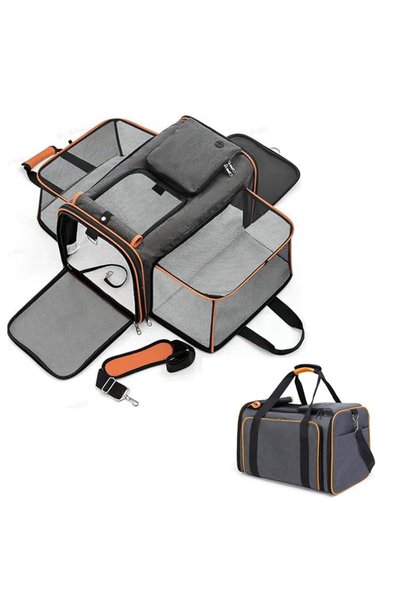 HOOKOR Cat Carrier Bag,Portable Pet Backpack Carrier,Expandable Breathable Me...