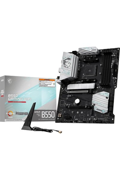 HANEL B550 GAMING WIFI AM4 Anakart, DDR4 4400MHz, PCIe 4.0, Wi-Fi 5, 1G LAN, USB 10Gbps, ATX