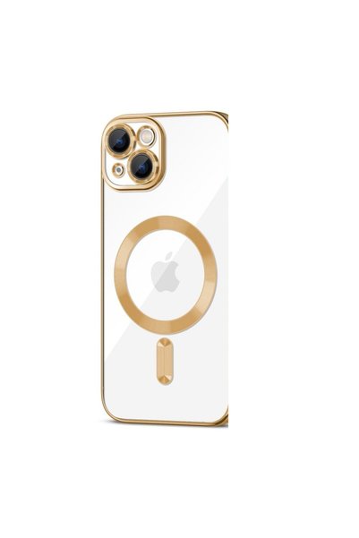 Tech-Protect Husă compatibilă MagSafe MAGSHINE pentru iPhone 15 Plus Auriu