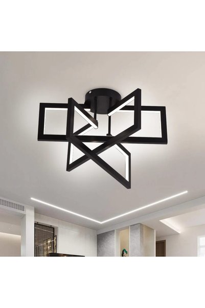 Evolium Lustra LED cu telecomanda 72W, 3 Elemente, lumina Rece/Calda/Neutra, ...