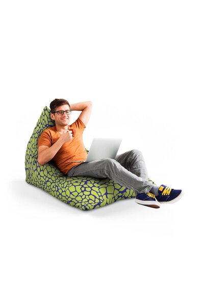 Updeco Fotoliu Puf Bean Bag tip Lounge, sac interior, impermeabil, indoor/out...