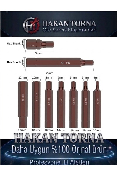 Rico 14 PARÇA allen alyan Bits Uç Kısa Uzun H4 5 6 7 8 10 12