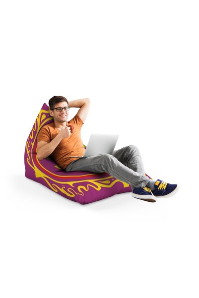 Updeco Fotoliu Puf Bean Bag tip Lounge, sac interior, impermeabil, indoor/out...