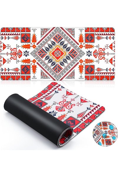 Generic XL Geometric Pattern Mouse Pad 90 x 40 cm – Large Extended Desk Mat, ...