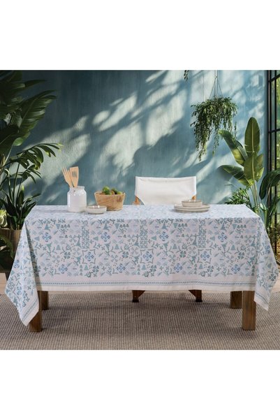Nef Nef Homeware Nef-Nef Μπλε Cyaner Φλοράλ Τραπεζομάντηλο, 140 x 140 εκ., Βα...