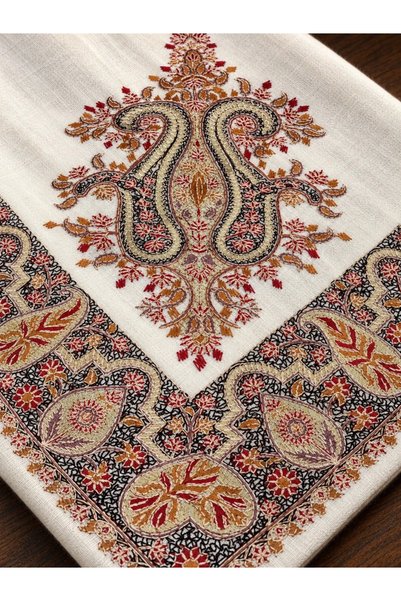 unbranded Men's Cashmere Paisley Embroidered Shawl - Size 58