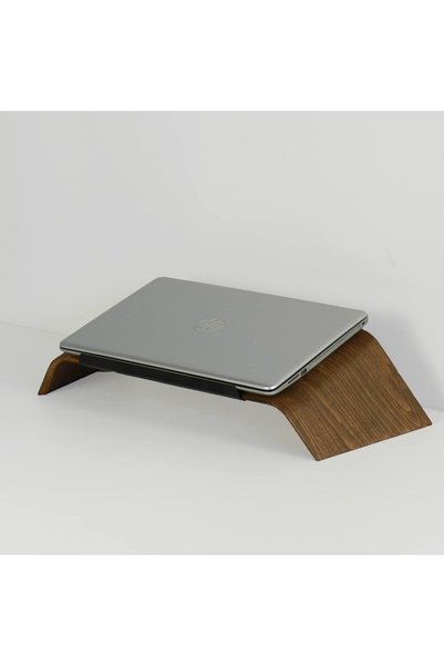 Fagus Wood Laptop Tutucu, Notebook Standı, Yükseltici, Laptop Standı