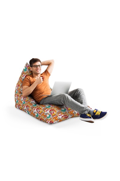 Updeco Fotoliu Puf Bean Bag tip Lounge, sac interior, impermeabil, indoor/out...