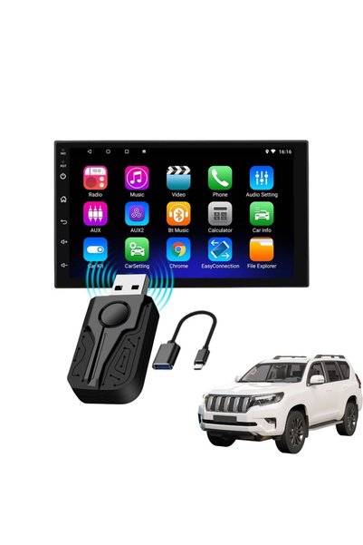 FONIX Adaptor auto wireless ConnectPro 2 în 1, Apple CarPlay și Android Auto,...