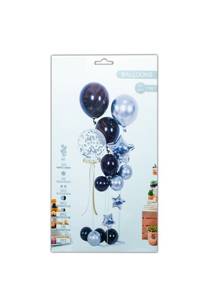 OEM Set suporturi pentru baloane de petrecere cu stele din folie și baloane c...