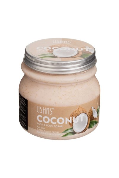Ushas Exfoliant Corp si Fata Cocos 300ml – pentru Toate Tipurile de Piele
