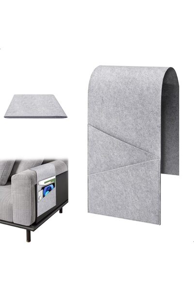 TERRIFI Storage Bag, Double Layer Sofa Armrest Organizer, Bedside Hanging Org...