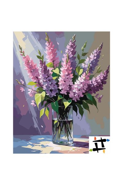 Painting-numbers Set pictura pe numere Adierea liliacului 7192, panza pe rama...