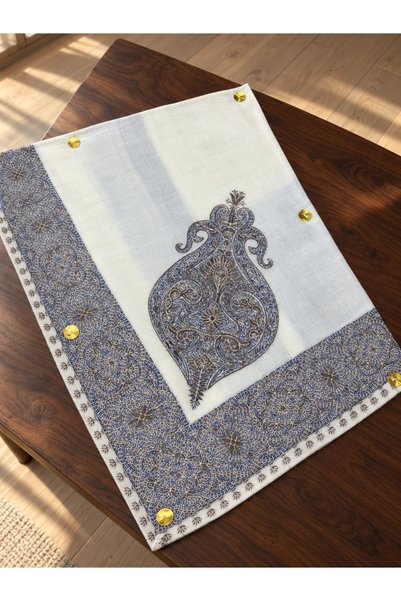 unbranded Men's Paisley Embroidered Cashmere Shawl - Size 55