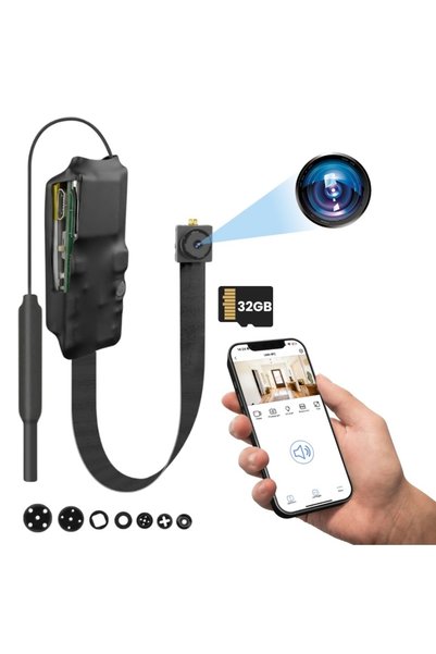 iUni Modul mini cameră IP75, Wi-Fi, 32GB, vizualizare live pe telefon