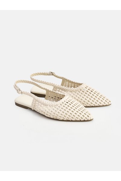 LC Waikiki Two Mt Shop Quality Lcw Steps Beige Women's Ballerinas