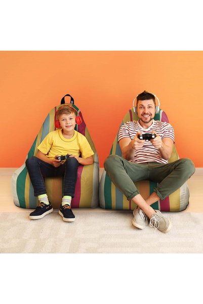 Updeco Fotoliu Puf Bean Bag tip Chill, sac interior, impermeabil, indoor/outd...