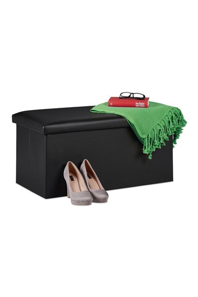 Relaxdays Bancă de depozitare, pentru 2 persoane, dimensiuni 37,5 x 76,5 x 38...