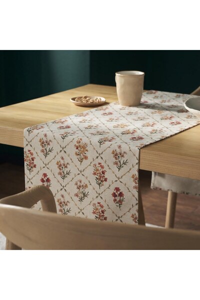 Gofis Home Nortia 163 Πολύχρωμο Φλοράλ Ράνερ Τραπεζιού, 37 x 160 εκ.