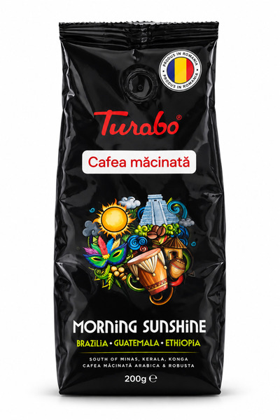 turabo Cafea măcinată Morning Sunshine, Arabica & Robusta, 200 g