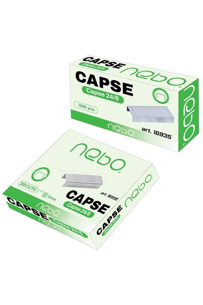 NEBO Staples 24/6, Display of 20 Boxes