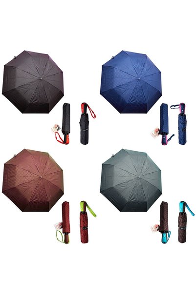 OEM Umbrelă scurtă semi-automată, cu buline