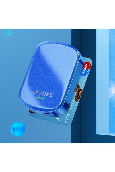 Generic Brand ليفوري 2 في 1 شاحن متنقل ومغناطيسي بتقنية PD وبقوة 20 واط وسعة ...
