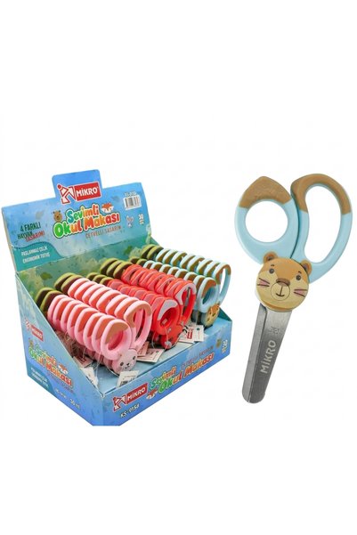 Mikro MAKAS Cute School Scissors, 1 PAIR