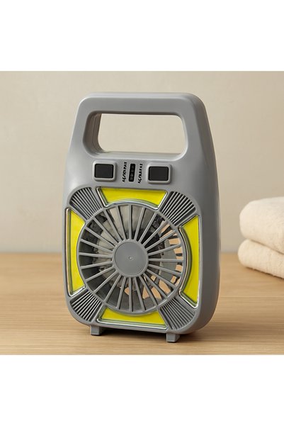 Eco Lounge USB Şarjlı 2in1 Mini Fan ve Fener 10W – 2 Kademe, Su Geçirmez, Taşınabilir