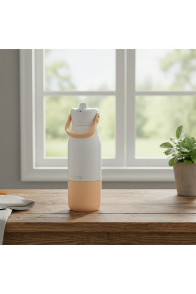 NEBO Termos cu mâner rotativ, 650 ml, crem