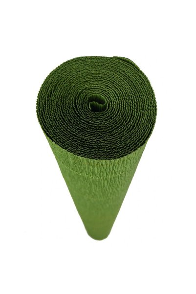 Cartotecnica Rossi Hartie creponata elastica floristica 180gr - Olive Green w...