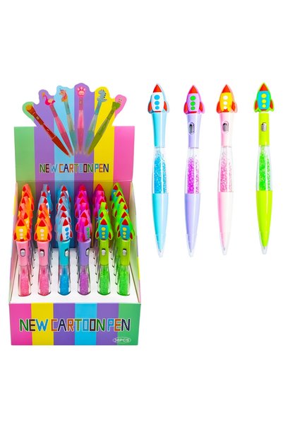 OEM Pix cu LED Rocket, cerneală albastră, set de 36
