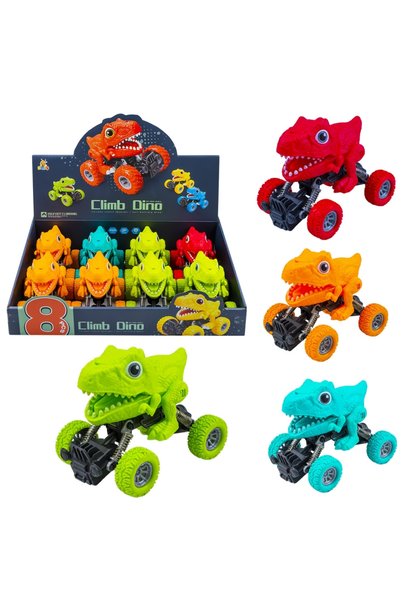 OEM Mașinuță de jucărie dinozaur cu fricțiune, set de 8