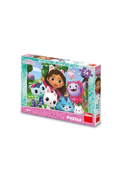 DinoToys Дино Играчки Пъзел 24 части, Куклена къща на Габи