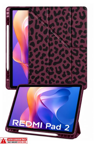 Auraks Xiaomi Redmi Pad 2 Uyumlu Kalem Bölmeli Modlu Akıllı Silikon Premium T...