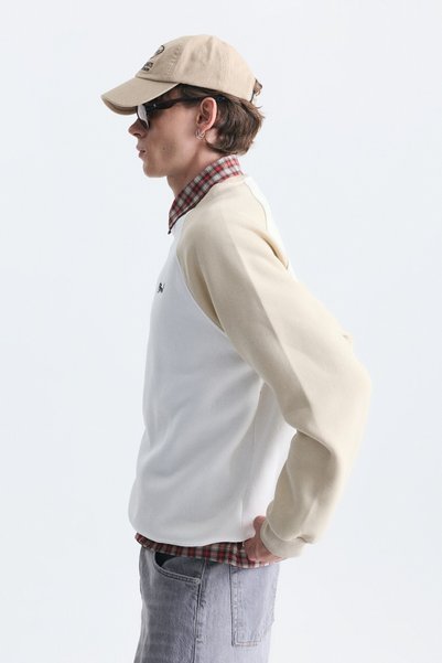 VAMOSCLO Oversized Color Block Sweatshirt