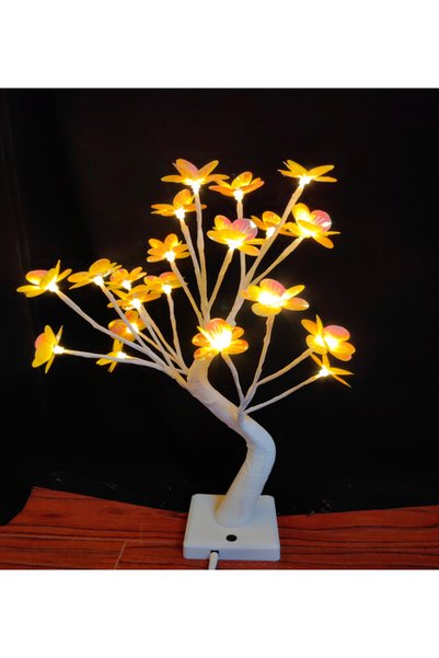 OEM Pomisor decorativ sarbatori, iluminat 24 LED, 50 cm cu usb si baterie