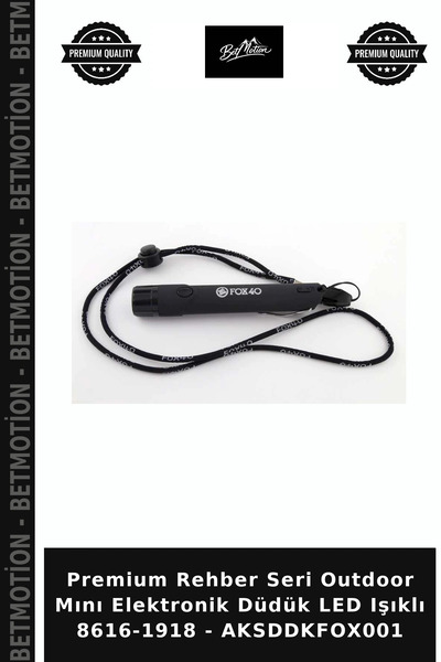 Betmotion Premium Rehber Seri Outdoor Mını Elektronik Düdük LED Işıklı 8616-1918 - AKSDDKFOX001