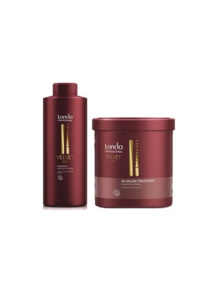 Londa Professional Set Londa Velvet Oil: Șampon și Tratament Reparator cu Ule...