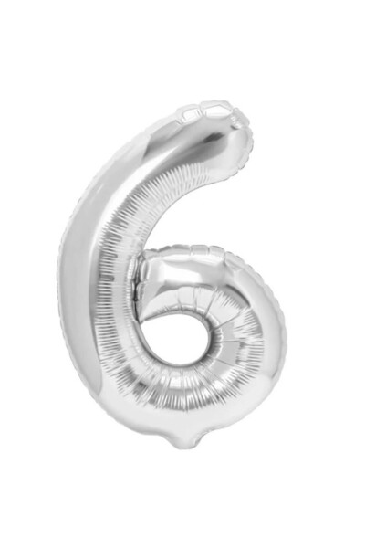 OEM Balon din folie metalizată în formă de cifră 6, pentru aniversări 40 cm, ...