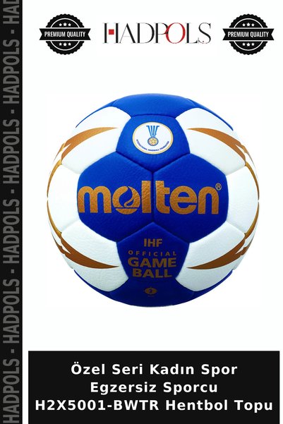 HadPols Özel Seri Kadın Spor Egzersiz Sporcu H2X5001-BWTR Hentbol Topu