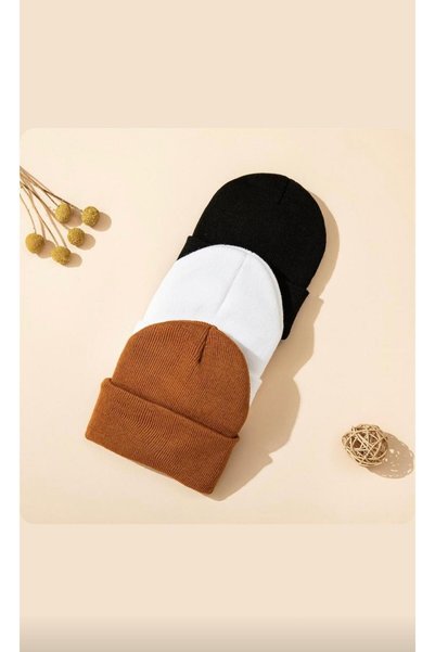 TNR SPORT Children's and Baby's Foldable Black, White, and Brown 3-Piece Bean...