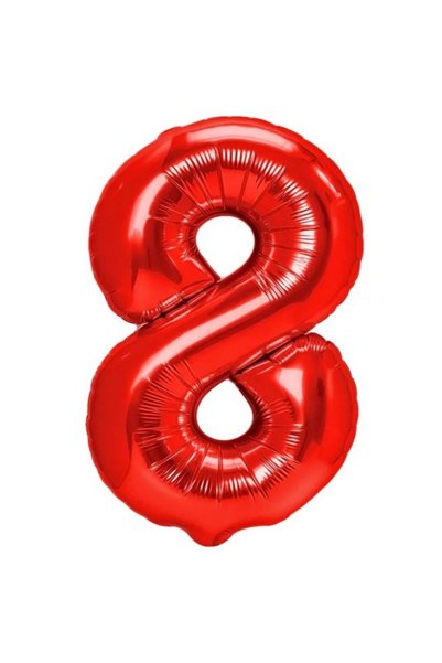 OEM Balon din folie metalizată în formă de cifră 8, pentru aniversări 40 cm, ...