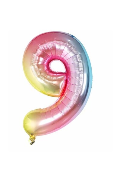 OEM Balon din folie metalizată în formă de cifră 9, pentru aniversări 40 cm, ...