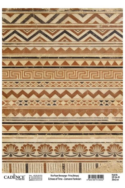 Cadence Pirinç Dekopaj Zamanın Yankıları 04 Antik Mısır 30x42cm