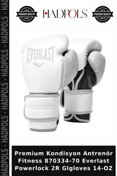 HadPols Premium Kondisyon Antrenör Fitness 870334-70 Everlast Powerlock 2R Glgloves 14-OZ